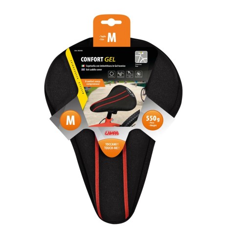 Coprisella bici con imbottitura comfort ultra gel 27x18 5cm taglia M