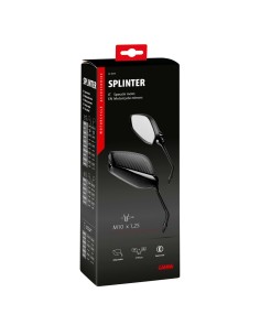 Coppia di specchietti Splinter moto Filettatura destra M10x1 25 2