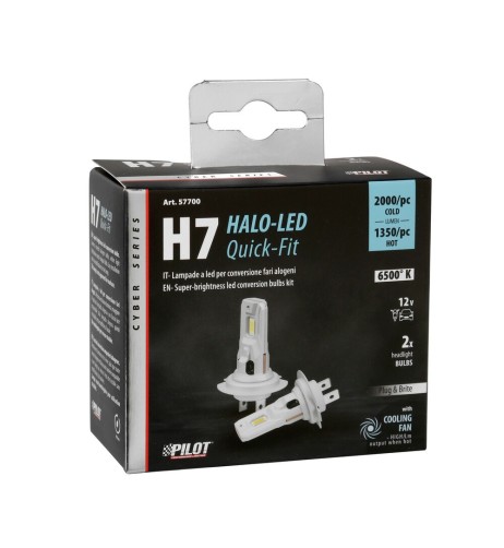 Kit di conversione a LED Halo Led Cyber Series 2pz lampada H7 22W