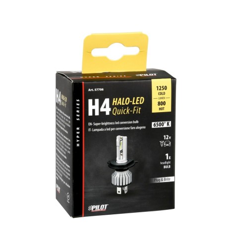 Lampada conversione a LED Halo Led Hyper Series H4 15W