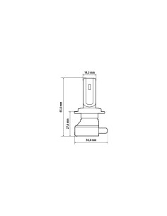 Lampada conversione a LED Halo Led Hyper Series H7 15W 2