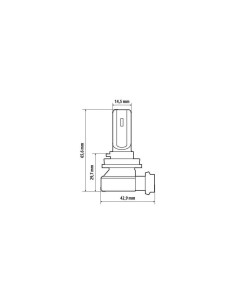 Lampada conversione a LED Halo Led Hyper Series H8 H9 H11 15W 2