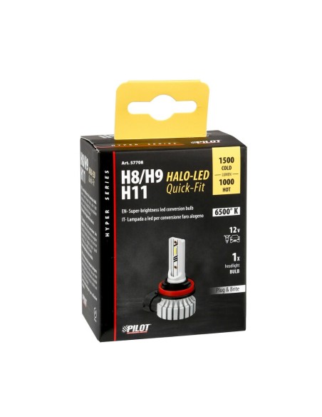 Lampada conversione a LED Halo Led Hyper Series H8 H9 H11 15W