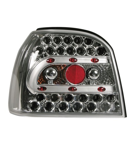 Coppia fanali posteriori cromo LED VW Golf III dal 08 1991 al 08 1997