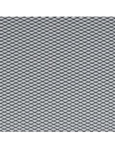 Griglia sportiva per paraurti Microcar alluminio nero 110x50cm 2