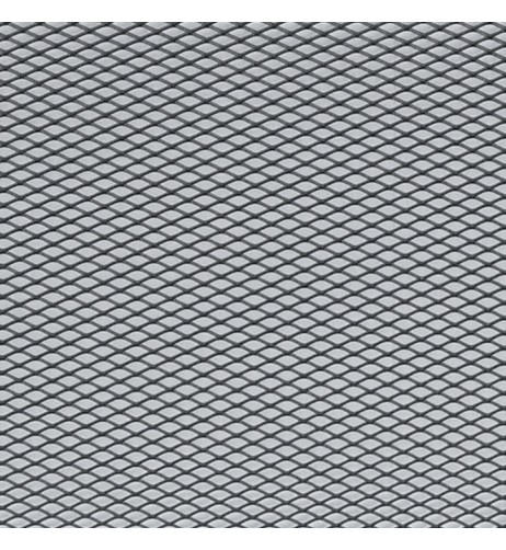 Griglia sportiva per paraurti Microcar alluminio nero 110x50cm