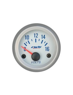 Indicatore elettrico 2 Simoni Racing voltmetro SILVER