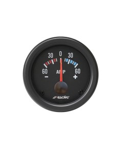 Indicatore elettrico 2 Simoni Racing amperometro NERO