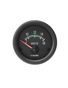 Indicatore elettrico 2 Simoni Racing voltmetro NERO