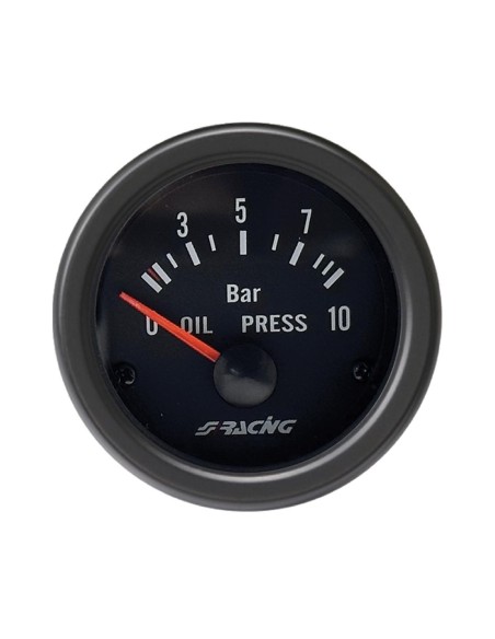 Indicatore elettrico 2 Simoni Racing pressione olio NERO