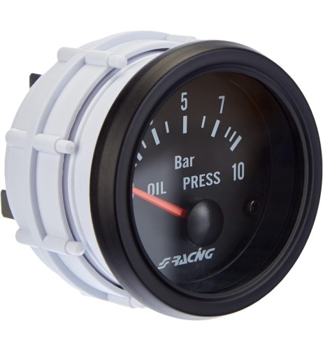 Indicatore elettrico 2 Simoni Racing pressione olio NERO