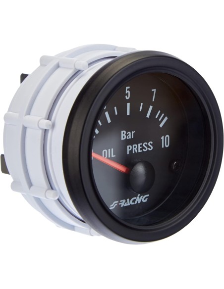 Indicatore elettrico 2 Simoni Racing pressione olio NERO
