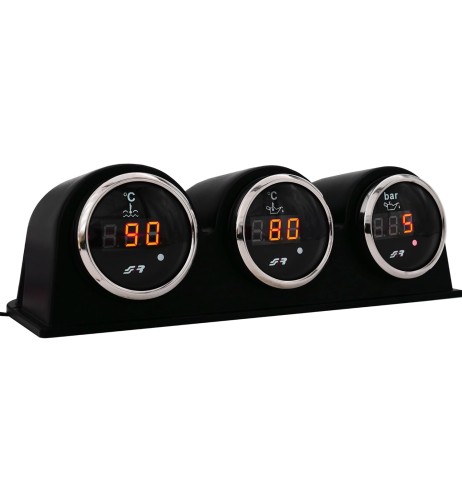 Indicatore digitale 2'' Chrome rim Simoni Racing pressione olio