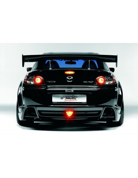 Fanale luce stop o segnalazione universale a LED rossi 12x7cm