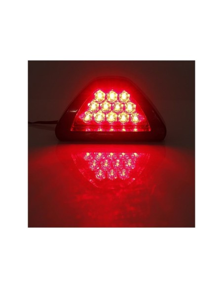 Fanale luce stop o segnalazione universale a LED rossi 12x7cm