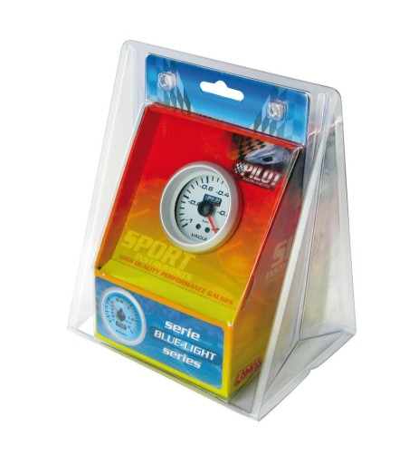 Indicatore vacuometro illuminazione blu 52mm