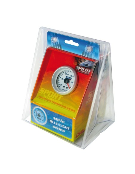 Indicatore vacuometro illuminazione blu 52mm