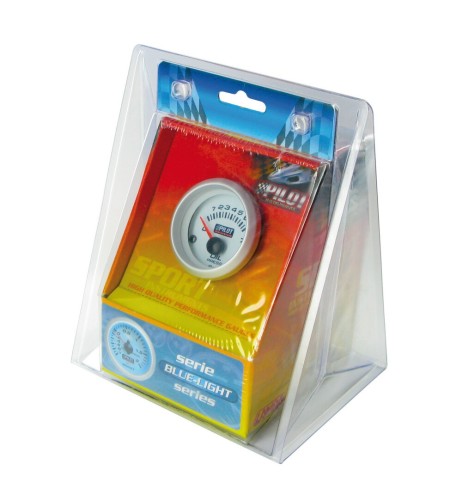 Indicatore pressione olio illuminazione blu 52mm