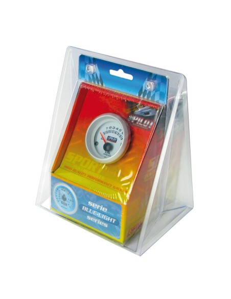 Indicatore pressione olio illuminazione blu 52mm