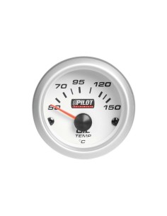 Indicatore temperatura olio illuminazione blu 52mm