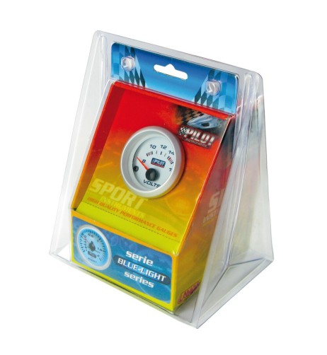 Indicatore voltimetro illuminazione blu 52mm
