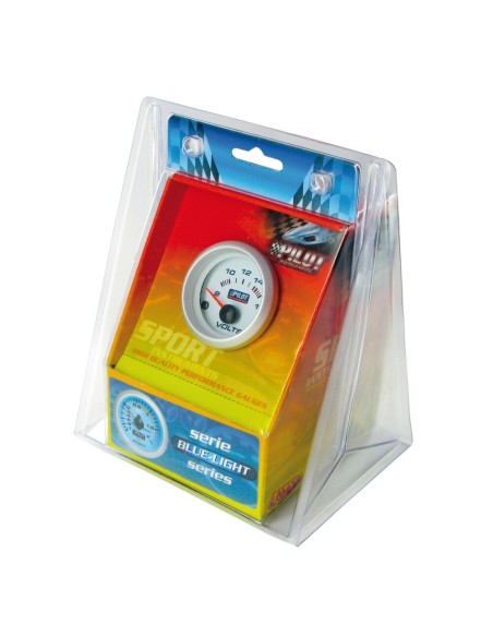 Indicatore voltimetro illuminazione blu 52mm