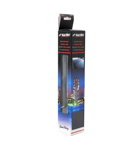 Fascia parasole adesiva removibile 150x24cm auto CARBON LOOK