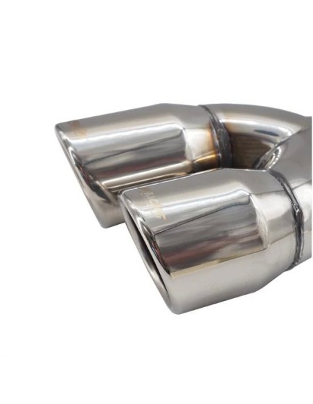 Terminale scarico universale inox tondo doppio inclinato 35 58mm right