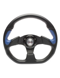 Volante sportivo Eco Pelle nero blu 330mm Simoni Racing Poly X2