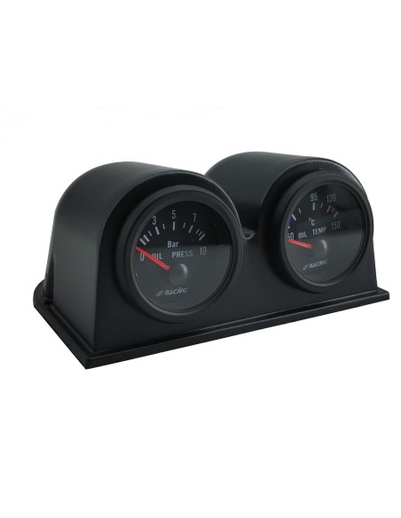 Portastrumenti 2 52mm universale Simoni Racing 2 fori orizzontale