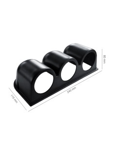Portastrumenti 2 52mm universale Simoni Racing 3 fori orizzontale 2