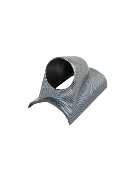 Porta strumenti 2 da cruscotto Simoni Racing 1 foro verticale carbon look