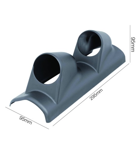 Portastrumenti 2 52mm universale Simoni Racing 2 fori verticale