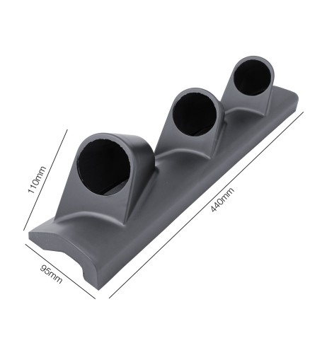 Porta strumenti 2 da cruscotto Simoni Racing 3 fori verticali