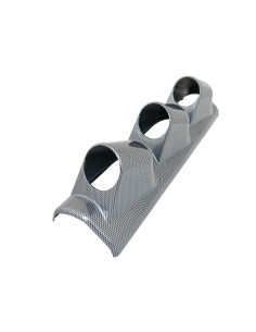 Porta strumenti 2 da cruscotto Simoni Racing 3 fori verticali carbon look