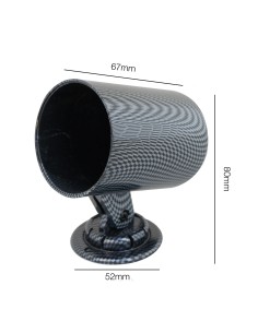 Porta strumenti 2 da cruscotto con piedistallo Simoni Racing 1 foro 2