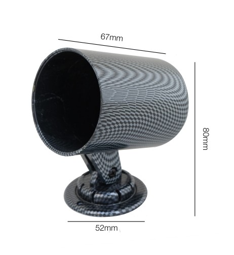 Porta strumenti 2 da cruscotto con piedistallo Simoni Racing 1 foro