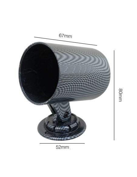 Porta strumenti 2 da cruscotto con piedistallo Simoni Racing 1 foro