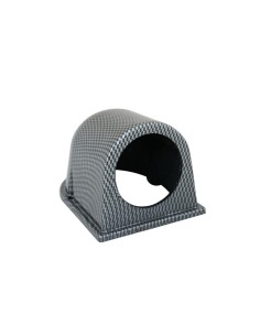 Porta strumenti 2 da cruscotto Simoni Racing 1 foro orizzontale carbon lo