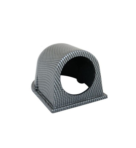 Porta strumenti 2 da cruscotto Simoni Racing 1 foro orizzontale carbon lo