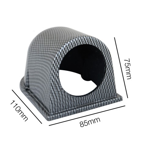 Porta strumenti 2 da cruscotto Simoni Racing 1 foro orizzontale carbon lo