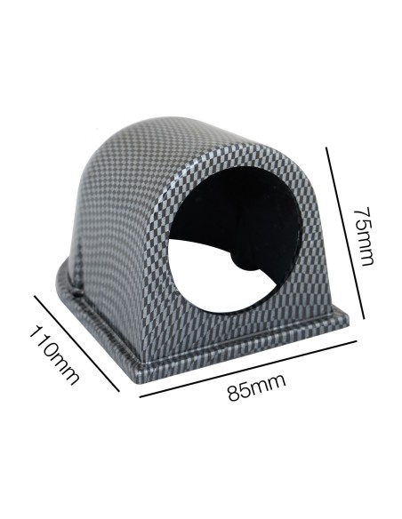 Porta strumenti 2 da cruscotto Simoni Racing 1 foro orizzontale carbon lo