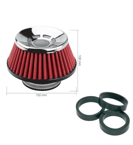 Filtro Aria auto Universale conico con adattatori FSR UE
