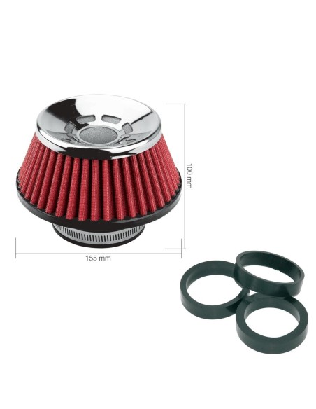 Filtro Aria auto Universale conico con adattatori FSR UE