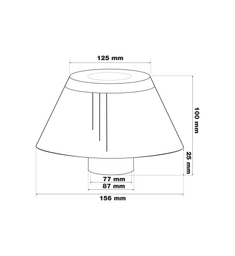 Filtro Aria auto Universale conico con adattatori FSR UE