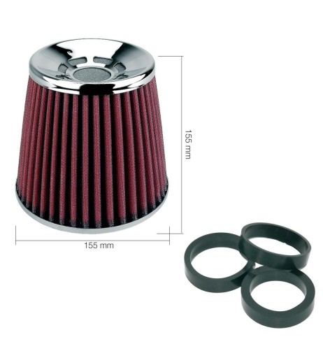 Filtro Aria auto Universale conico con adattatori FSR UD