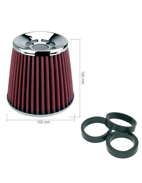 Filtro Aria auto Universale conico con adattatori FSR UD