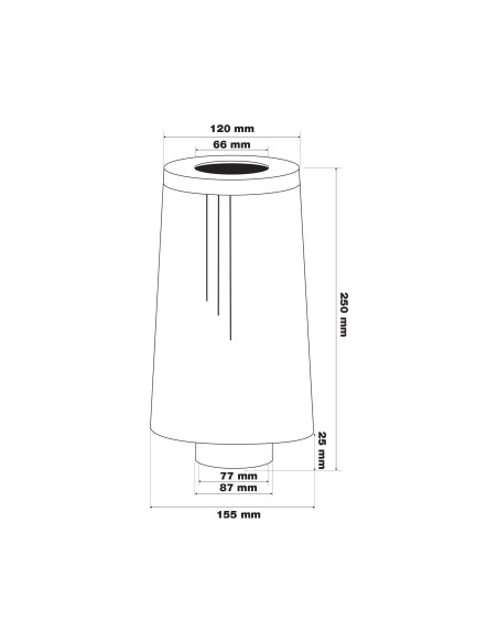 Filtro Aria auto Universale biconico con adattatori FSR UF