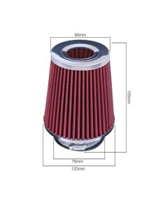 Filtro Aria auto Universale biconico con adattatori FSR UO 2