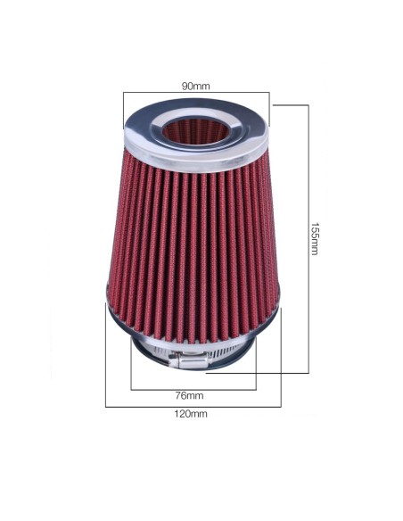 Filtro Aria auto Universale biconico con adattatori FSR UO